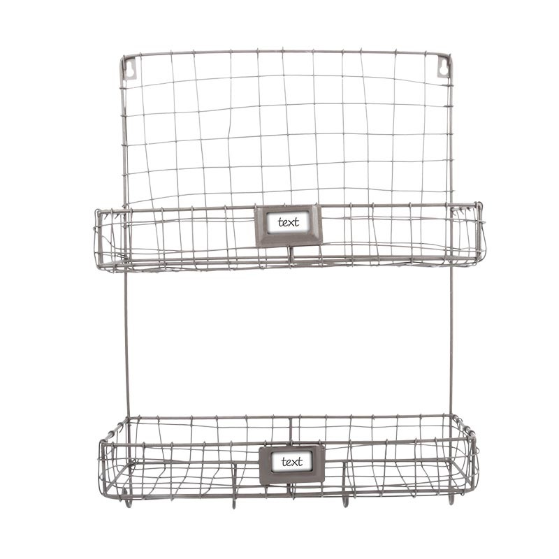Esschert Design Wire wall organizer 2 compartments (WB41