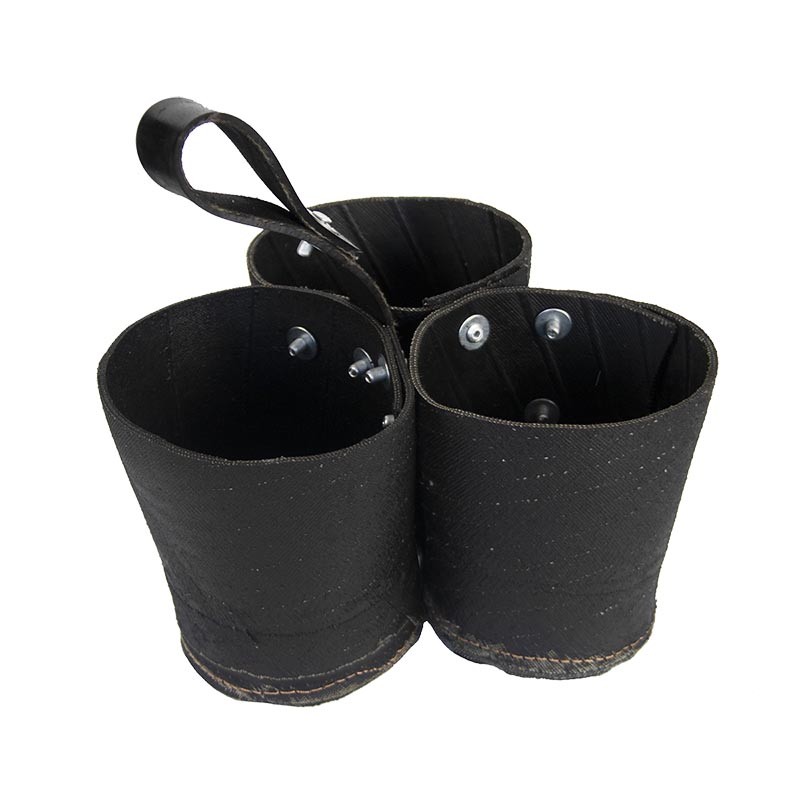 Esschert Design Gerecycled rubber triple pot (WB44