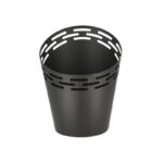 Esschert Design Fire bucket black - laser cut stripes (FF509 8714982210273) - 01