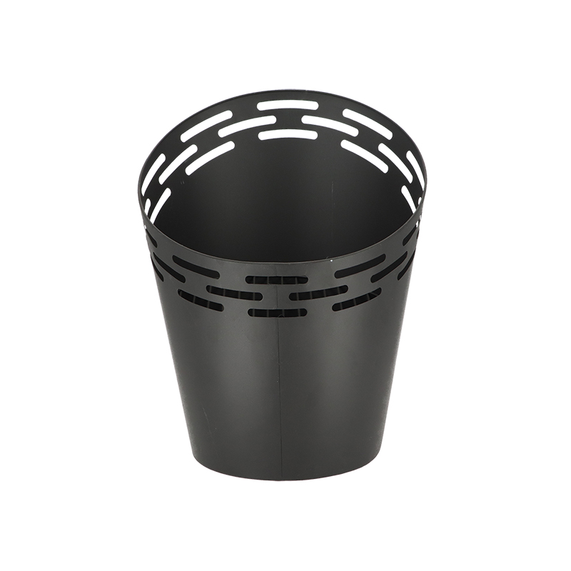Esschert Design Fire bucket black - laser cut stripes (FF509 8714982210273) - 01