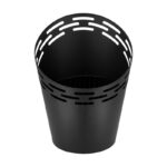 Esschert Design Fire bucket black - laser cut stripes (FF509 8714982210273) - 02