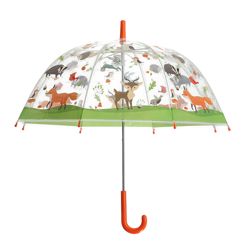 Esschert Design Kids umbrella transparent  forest animals (KG261 8714982221071) - 01