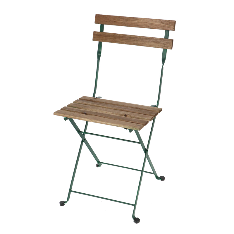 Esschert Design Bistro chair metal wood green (MF043 8714982238789) - 02
