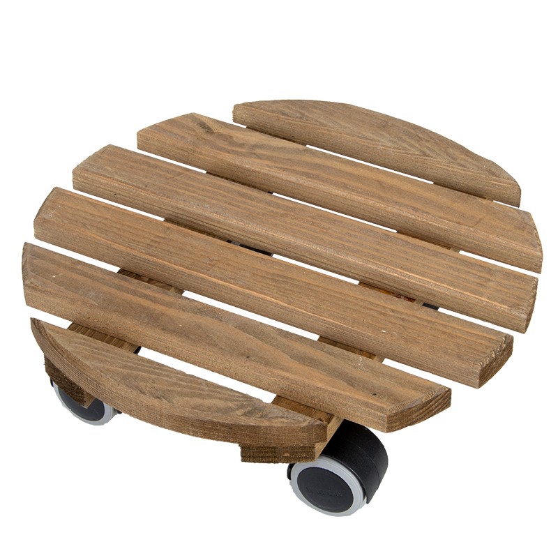 Esschert Design Trolley brown round indoor L (NG131 8714982207525) - 02