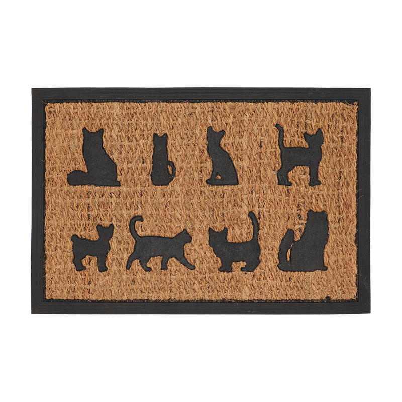 Esschert Design Doormat rubber/ coir cat breeds (RB273 8714982214752) - 01