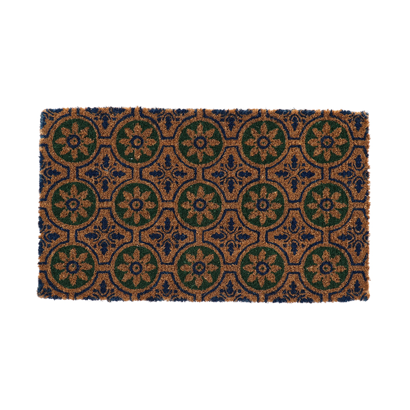 Esschert Design Doormat coir tiles with circles (RB286 8714982218828) - 01