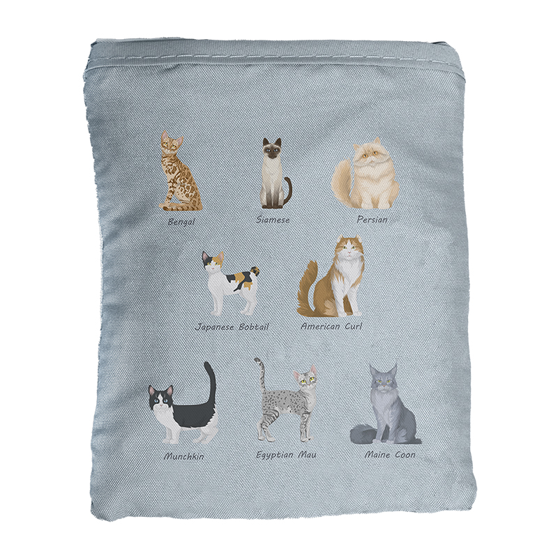 Esschert Design Foldable bag cat breeds (TP395 8714982212352) - 02