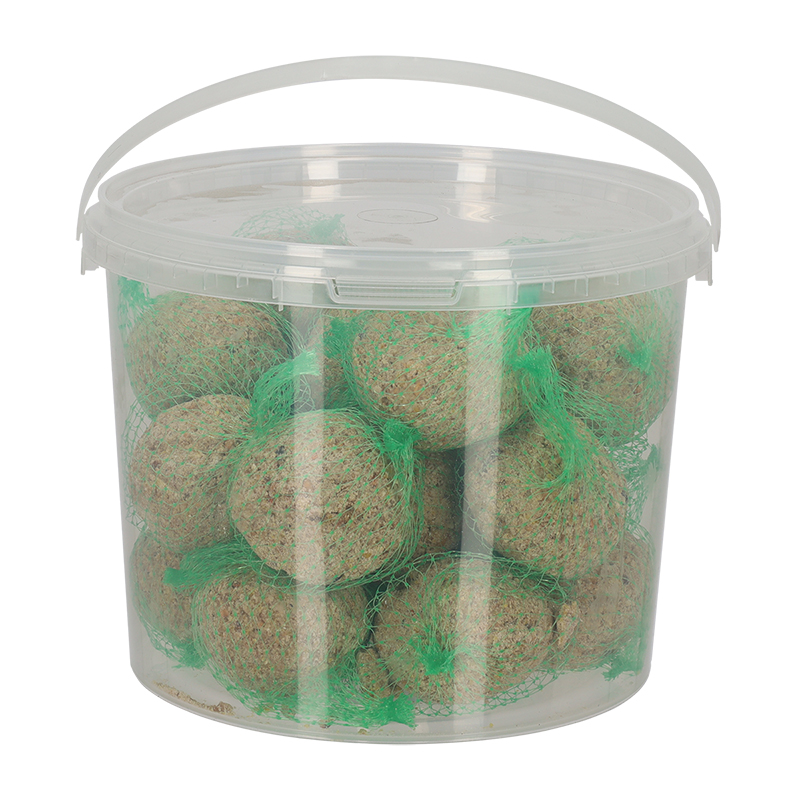 Esschert Design Suetballs with net 20pcs in bucket (FB945 8714982258145) - 01