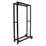 Esschert Design Wood storage with wheels black L (FF574 8714982249082) - 04