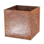 Esschert Design Corton steel planter square (PY163 8714982249273) - 01