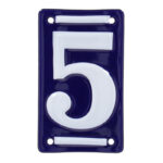 Esschert Design Enamel house number 5 (DB92-5 8714982258701) - 01