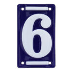 Esschert Design Enamel house number 6 (DB92-6 8714982258718) - 01