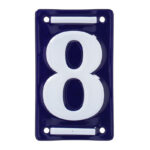 Esschert Design Enamel house number 8 (DB92-8 8714982258732) - 01
