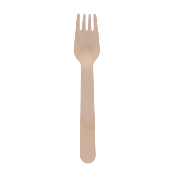 Esschert Design Wooden disposable fork green set/20 | Trends & Vision (C2148) - 02