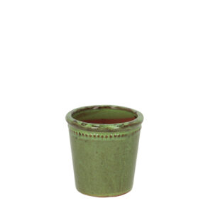 Esschert Design Flower pot glazed green 9cm | Trends & Vision (PP019) - 01