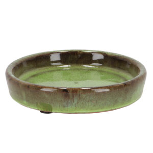 Esschert Design Saucer glazed green 15cm | Trends & Vision (PP025) - 01