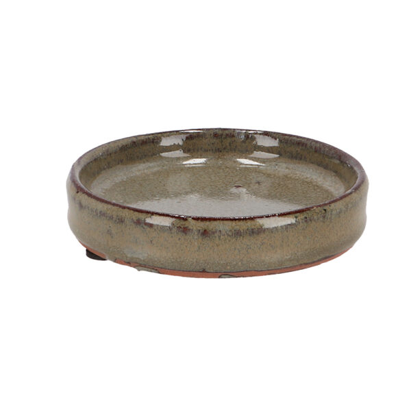 Esschert Design Saucer glazed grey 9cm | Trends & Vision (PP031) - 01