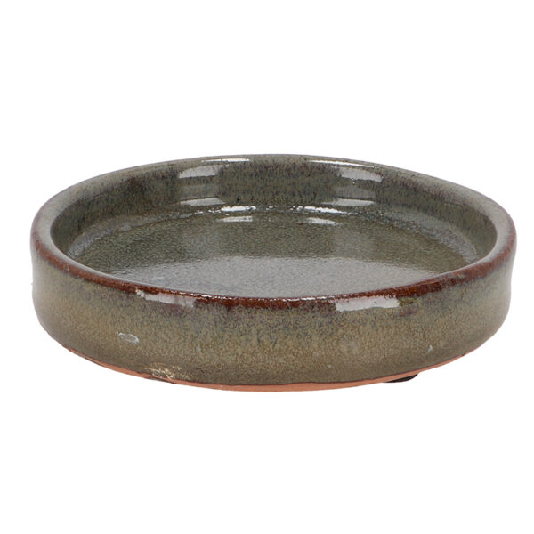 Esschert Design Saucer glazed grey 12cm | Trends & Vision (PP032) - 01