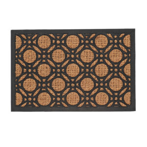 Esschert Design Doormat rubber/ coir circles M (RB290) - 01