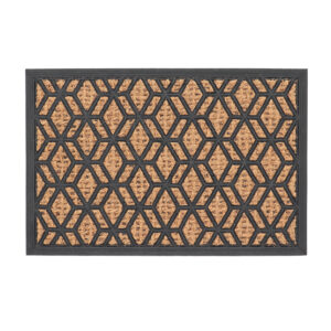 Esschert Design Doormat rubber/ coir diamond M (RB291) - 01