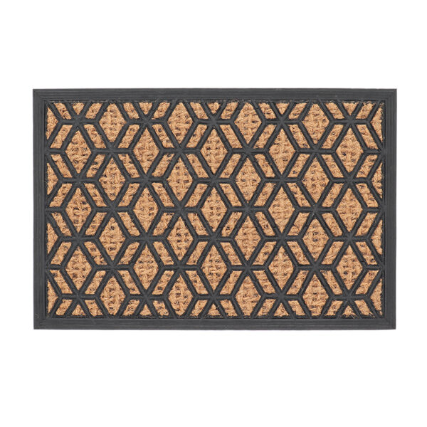 Esschert Design Doormat rubber/ coir diamond M (RB291) - 01