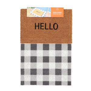 Esschert Design Layered doormat set checked pattern | Trends & Vision (RB307) - 01