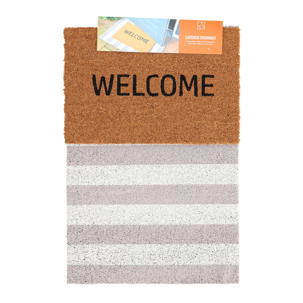 Esschert Design Layered doormat set vertical stripes | Trends & Vision (RB308) - 01