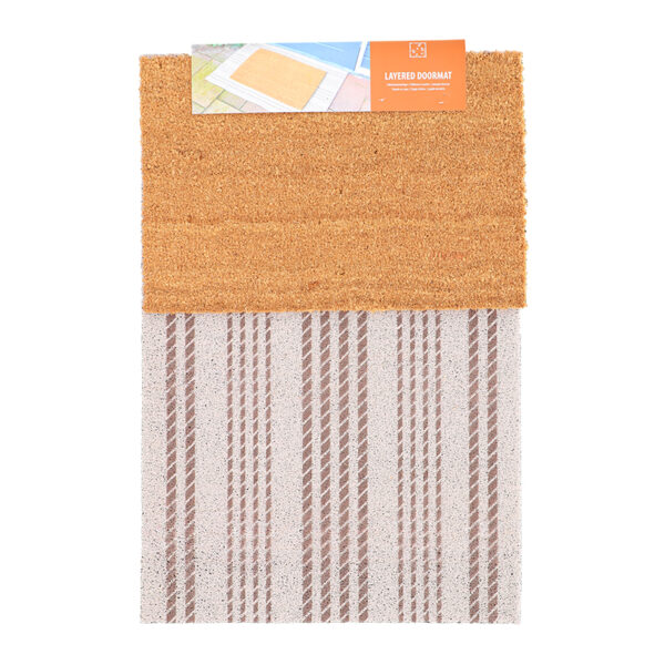 Esschert Design Layered doormat set horizontal stripes | Trends & Vision (RB309) - 01