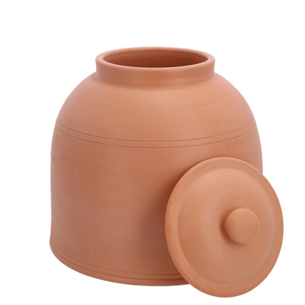 Esschert Design Bleaching pot terracotta L with lid (AT57 8714982276873) - 3