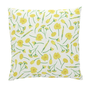 Esschert Design Outdoor cushion flowers yellow (BK041 8714982276927) - 1