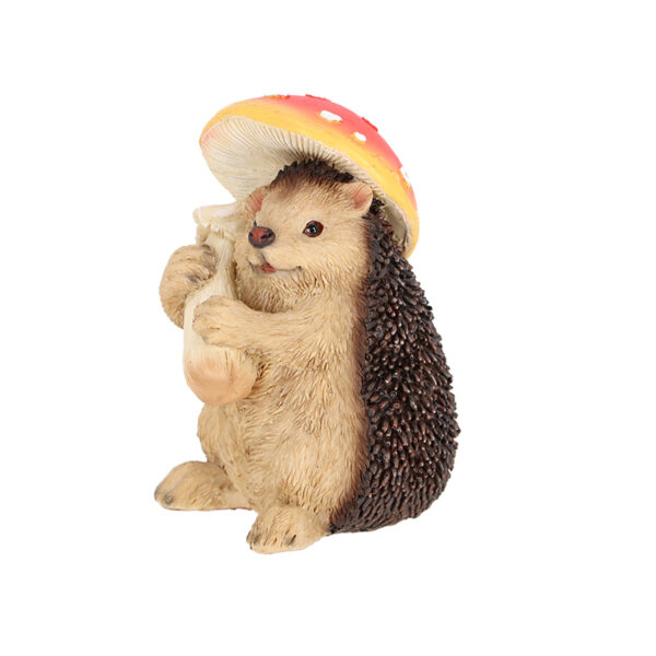 Esschert Design Fly agaric with hedgehog (37000658 8713968379515) - 03