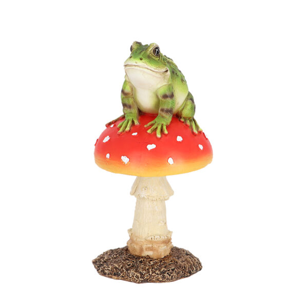 Esschert Design Fly agaric with frog (37000659 8713968379522) - 02