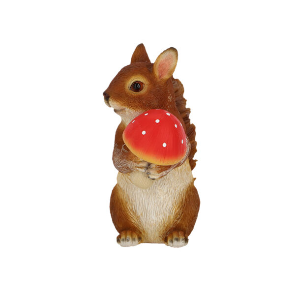 Esschert Design Squirrel with Porcini Mushroom (37000661 8713968379546) - 02