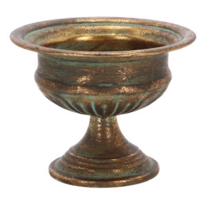 Esschert Design Aged Metal french urn height 12