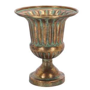 Esschert Design Aged Metal french urn height 24cm (AM122 8714982285783) - 01