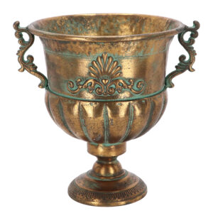 Esschert Design Aged Metal french urn height 33cm (AM123 8714982285790) - 01