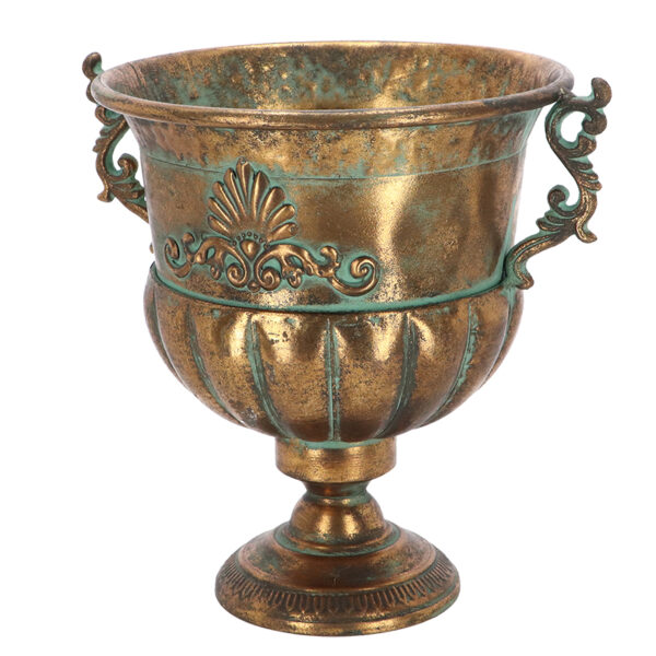 Esschert Design Aged Metal french urn height 33cm (AM123 8714982285790) - 02