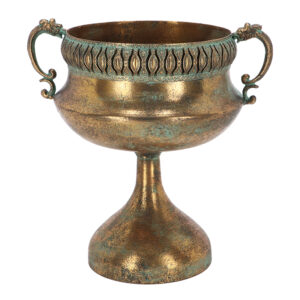 Esschert Design Aged Metal french urn height 34cm (AM124 8714982285806) - 01