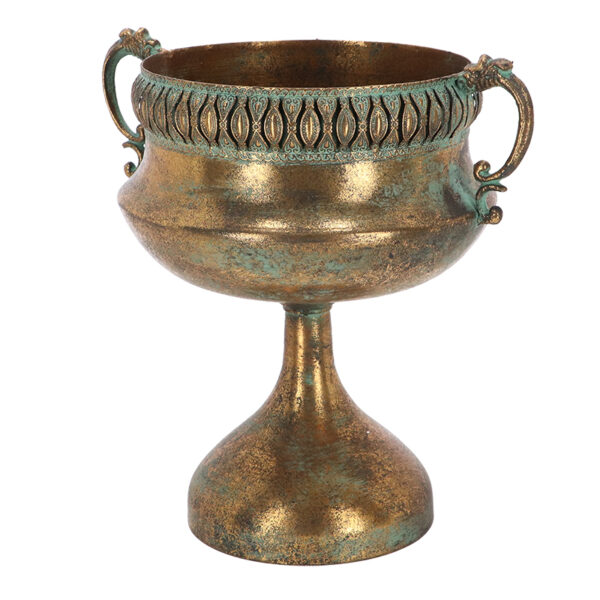 Esschert Design Aged Metal french urn height 34cm (AM124 8714982285806) - 02