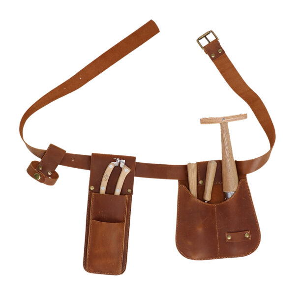 Esschert Design Leather belt with pounches (GT337 8714982259142) - 03
