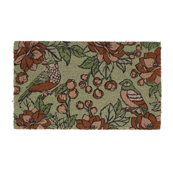 Esschert Design Doormat coir floral green L (RB320 8714982287053) - 01