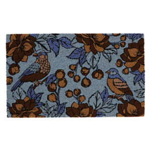 Esschert Design Doormat coir floral blue L (RB322 8714982287077) - 01