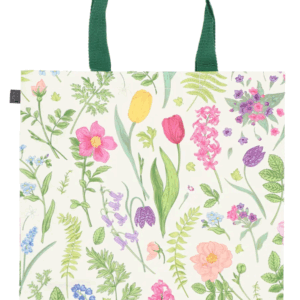 Esschert Design Shopping bag floral (TP458 EAN 8714982293504) Foldable, W 40 X D 14.5 X H 40 cm, Material 100% PP, Weight 0.098 kg