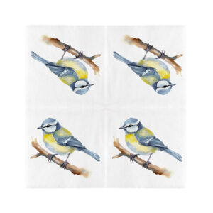 Esschert Design Paper napkins blue tit 33x33cm (TP420 8714982286438) - 01
