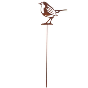 Esschert Design Rust garden stake European robin (TT256 8714982285103) - 01