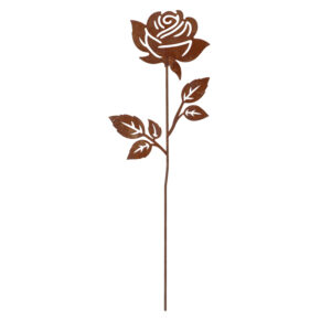 Esschert Design Rust garden stake rose (TT266 8714982286858) - 01