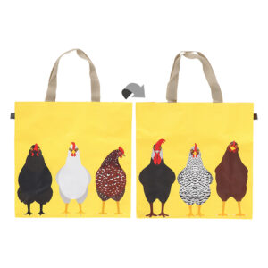 Esschert Design Shopping bag chickens (TP465 8714982295560) - 01