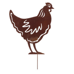 Esschert Design Rust garden stake chicken (TT282 8714982294990) - 01