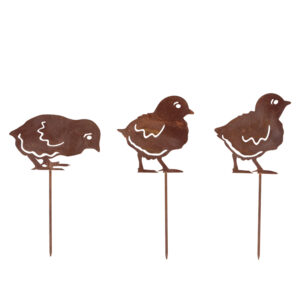 Esschert Design Rust garden stake chick choice (TT283 8714982295003) - 01