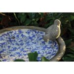 Esschert Design Bain d'oiseau en céramiquepatiné – Image 2